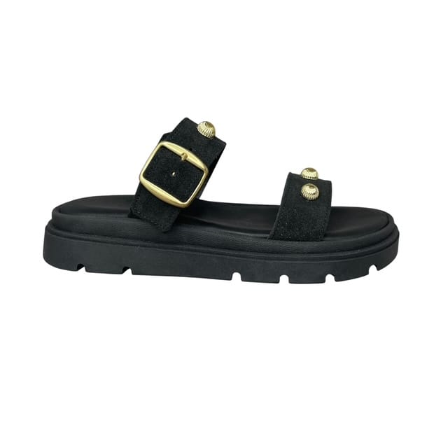 Γυναικείες παντόφλες smart steps 302-47Τ-ΜΑΥΡΟ