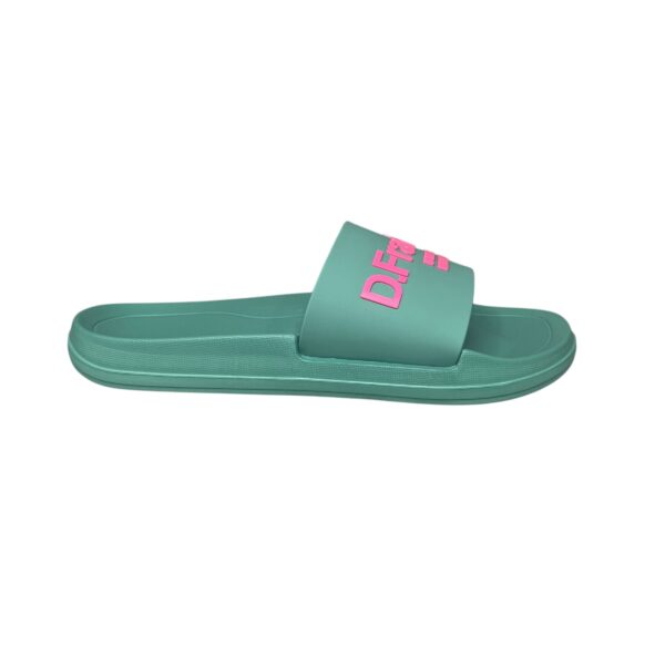 D.Ffranklin Marea Slides DFSH417002-GREEN/FUXIA