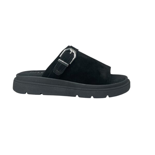 Γυναικείες παντόφλες δέρμα Bellini 18273-suede/nero