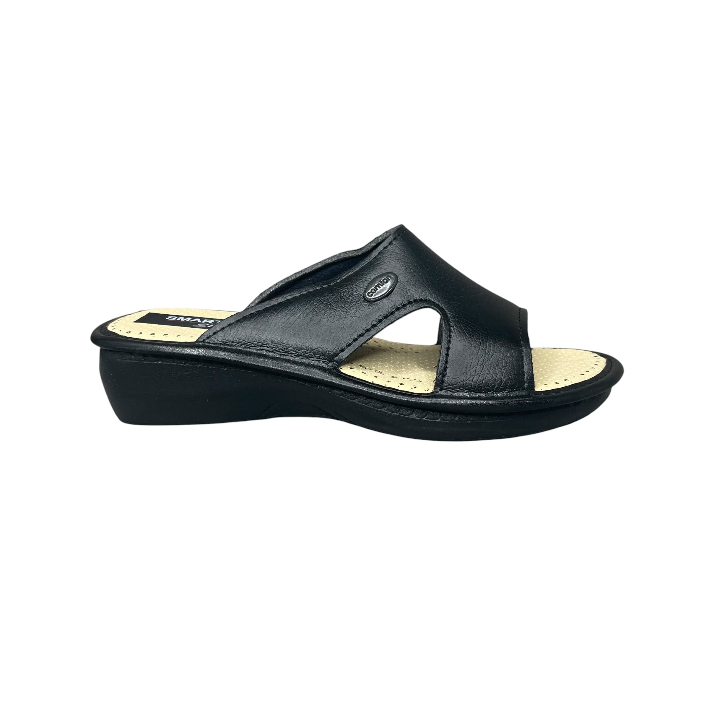 Γυναικείες παντόφλες Smart Steps 001200-BLACK