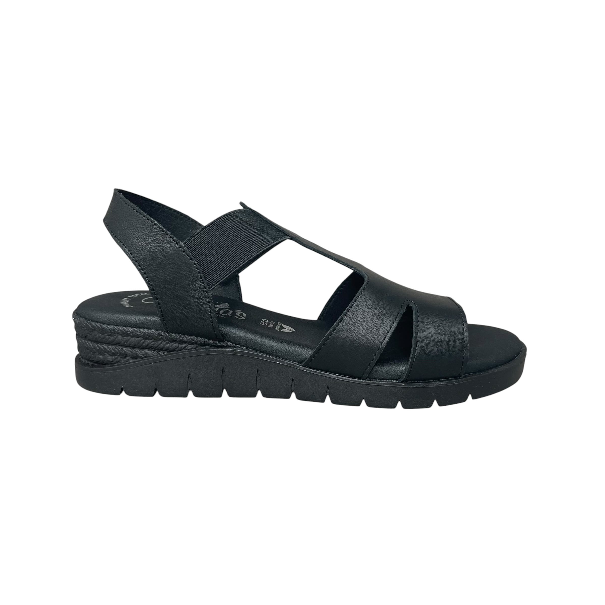 Γυναικεία πέδιλα ανατομικά Valerias spain 1025-BLACK